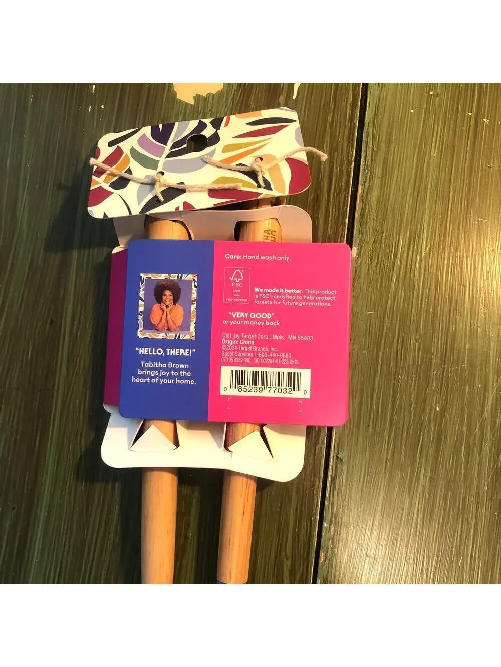 Tabitha Brown for Target NWT Mini Spatula Set Rubberwood and Silicone